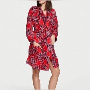 Victoria's Secret Red Plaid Robe